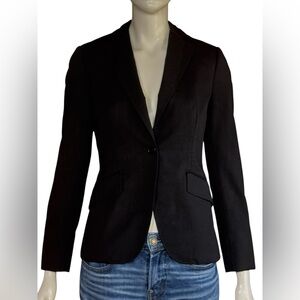Brooks Brothers Women’s Career Black Wool Blazer Jacket Size 0 $498